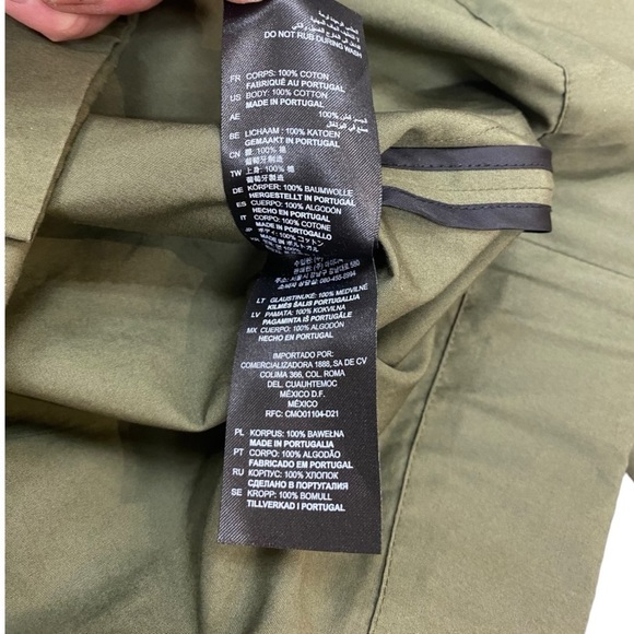 Sandro Utility Jacket Army Green Embroidered Size Small - Picture 11 of 11
